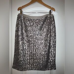 Used, Champagne sequin skirt. Size med. $10